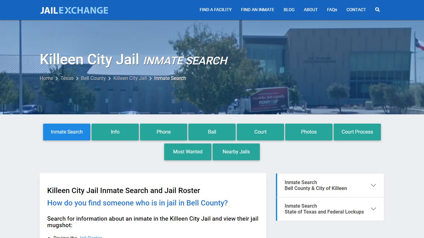 Inmate Search: Roster & Mugshots - Killeen City Jail, TX - Jail Exchange