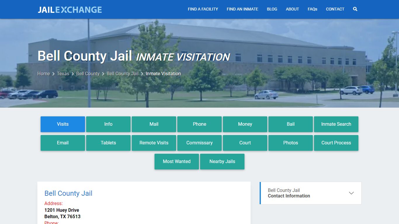 Bell County Jail Inmate Visitation - Jail Exchange